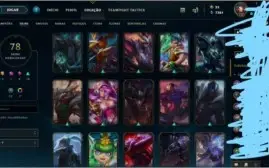 Conta League Of Legends Platina 78 skins (High Quality)
