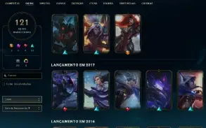 Unranked com TODOS os champs e 121 Skins + 1200 RP