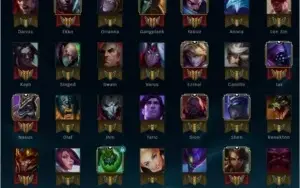 Conta de LOL Diamante 2 com 74 campeões 37 skins