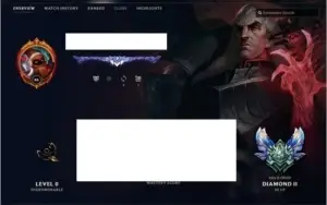 Conta de LOL Diamante 2 com 74 campeões 37 skins