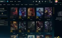 CONTA GOLD IV DE LEAGUE OF LEGENDS COM 5 SKINS VITORIOSAS