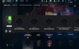 Unranked com 40 Champs e 9 Skins + 2 Fragmentos