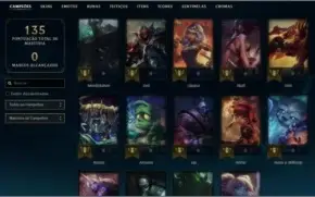 Conta bronze 2 / 29 campeões/ 5 skins