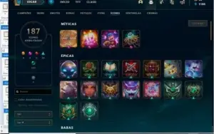 Conta LOL 127 SKINS 54 CROMAS 19 maestrias 7 + VALORANT