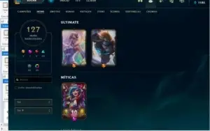 Conta LOL 127 SKINS 54 CROMAS 19 maestrias 7 + VALORANT