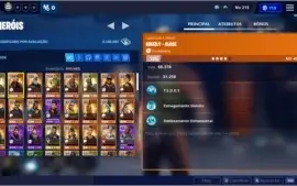Conta de Fortnite, muitas skins e Salve O Mundo Ed. Limitada