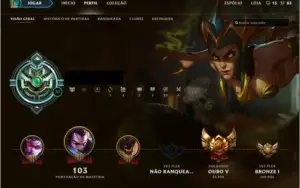 Conta lv30 -GoldV-Borda Platina-32 champions