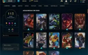 VENDO CONTA PLATINA 4, MUITAS SKINS MMR OK