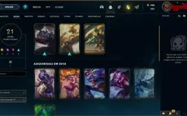 Conta lvl 91 com skin rara TWITCH MEDIEVAL, 62 champs unrank