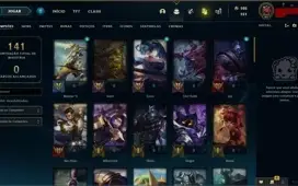 Conta lvl 91 com skin rara TWITCH MEDIEVAL, 62 champs unrank
