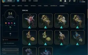 CONTA LEAGUE OF LEGENDS SUPER PROMO