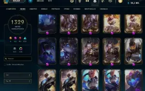 Conta Lol Com Mais De 1300 Skins (Inclui Pax TWISTED FATE)