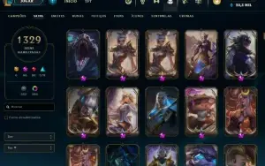 Conta Lol Com Mais De 1300 Skins (Inclui Pax TWISTED FATE)