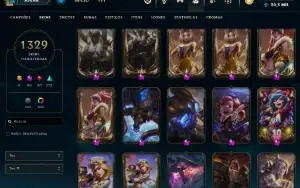 Conta Lol Com Mais De 1300 Skins (Inclui Pax TWISTED FATE)