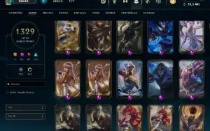 Conta Lol Com Mais De 1300 Skins (Inclui Pax TWISTED FATE)