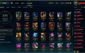 CONTA LOL PLATINA III - TODOS OS CAMPEÕES - MMR D5
