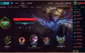CONTA LOL PLATINA III - TODOS OS CAMPEÕES - MMR D5