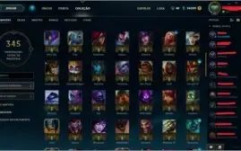 CONTA LOL PLATINA III - TODOS OS CAMPEÕES - MMR D5