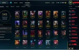CONTA LOL PLATINA III - TODOS OS CAMPEÕES - MMR D5