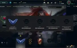 Conta LOL - Diamante IV, 62% de WR(E-MAIL NÃO VERIFICADO)