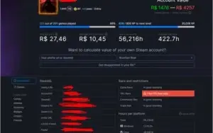 Conta steam top lotada de jogos