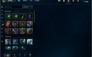 conta mestre com 80 champions, 13 skins, e hextec sobrando
