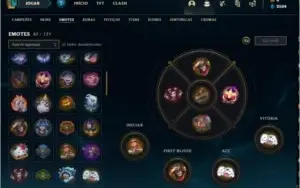 conta mestre com 80 champions, 13 skins, e hextec sobrando