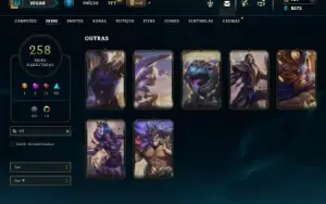 Unranked com TODOS os champs e 258 Skins + 7 Vitoriosas