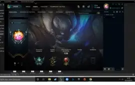 Conta League of Legends Platina 4, 4 skins.