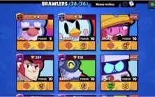 Conta quase full com 34 brawl faltando apenas Max