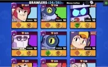 Conta quase full com 34 brawl faltando apenas Max