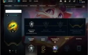 Conta prata 2 com 21 champs e 1 skin