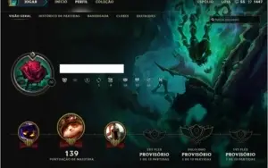League of Legends - Cont + 37 Campeões e 12 Skins+