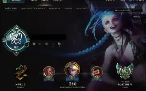Conta League of Legends - Platina V Flex - Ouro IV Solo