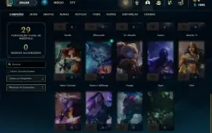 Platina 3 com 30 Champs e 3 Skins