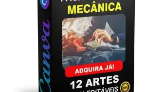 Pack Canva Mecãnica - 12 Artes Editáveis