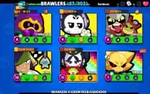 Contas Bralw stars FULL ACESSO Troféu + Skins