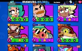 Contas Bralw stars FULL ACESSO Troféu + Skins