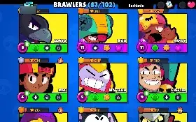 Contas Bralw stars FULL ACESSO Troféu + Skins