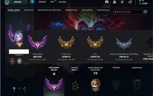 Conta Mestre com 35 Champs e 2 Skins + 7 Fragmentos