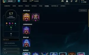 Conta Mestre com 35 Champs e 2 Skins + 7 Fragmentos