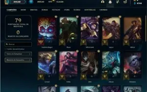 Conta Mestre com 35 Champs e 2 Skins + 7 Fragmentos