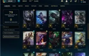 Conta Mestre com 35 Champs e 2 Skins + 7 Fragmentos