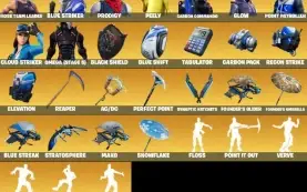 Fortinite passe Season 2 + cavaleiro negro + salve mundo ant