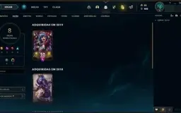 Conta LoL 2016 - Unranked - Skins vitoriosas e MMR Alto