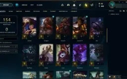 Conta LoL 2016 - Unranked - Skins vitoriosas e MMR Alto