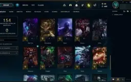 Conta LoL 2016 - Unranked - Skins vitoriosas e MMR Alto
