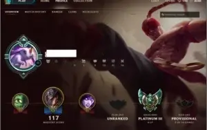 Conta PLATINA 3, 32 CHAMPS, 7 SKINS, BORDA PLATINA, MMR BOM