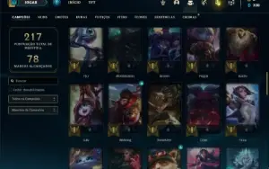 Conta Unranked com 70 Champs e 46 Skins (Ex Bronze)