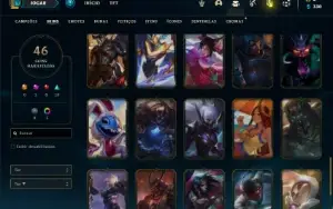 Conta Unranked com 70 Champs e 46 Skins (Ex Bronze)